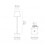 POLDINA - Lampe de table nomade