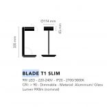 BLADE T1 - Lampe de table