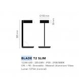 BLADE T2 SLIM - Lampe de table