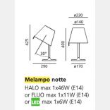 MELAMPO NOTTE - lampe de table